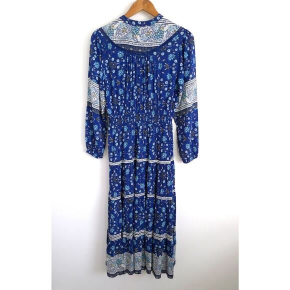 SEA NEW YORK Penelope Paisley Tiered Viscose Midi Dress Net-A-Porter XS $395 - Picture 8 of 12